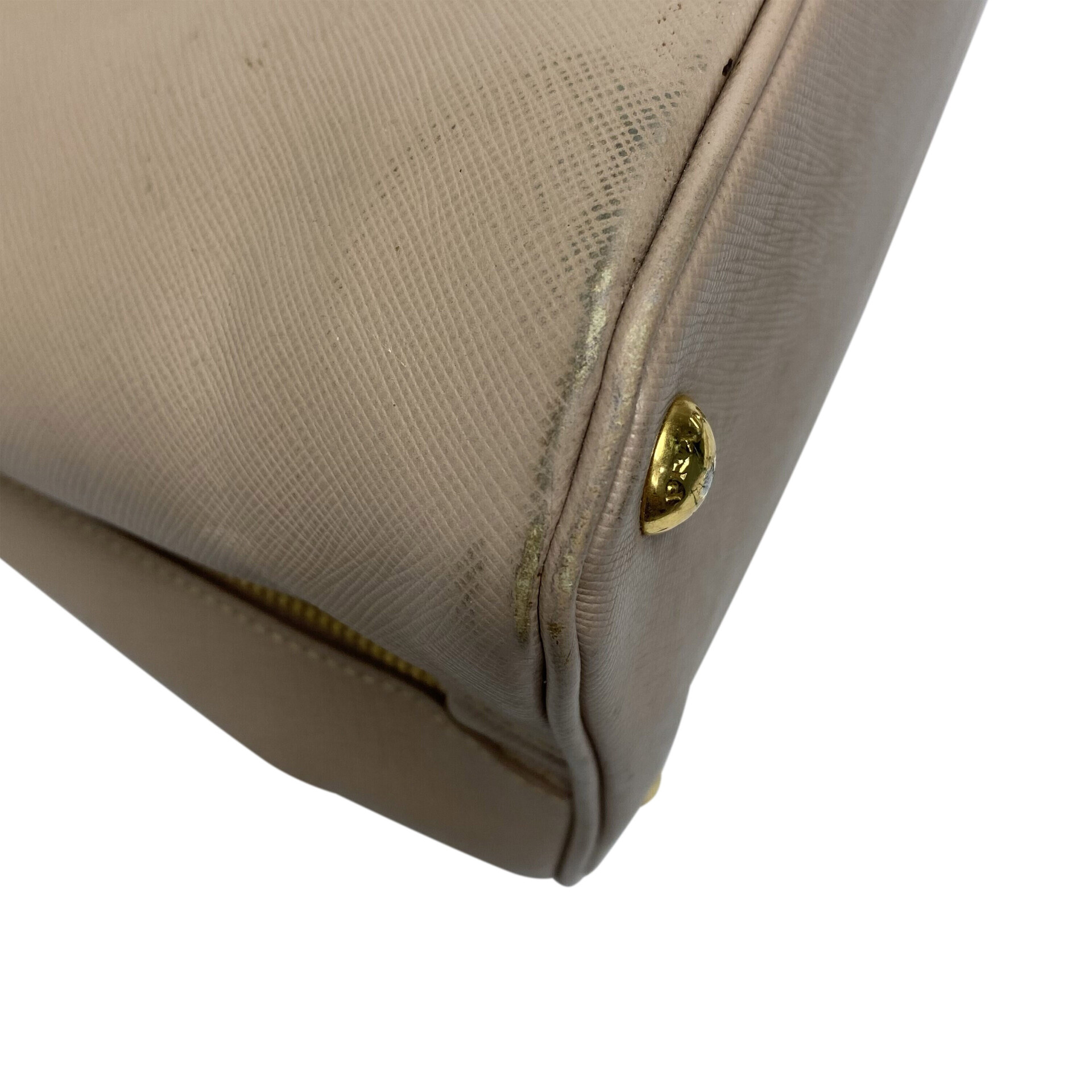 Bolsa Prada Tote Couro Saffiano Bege