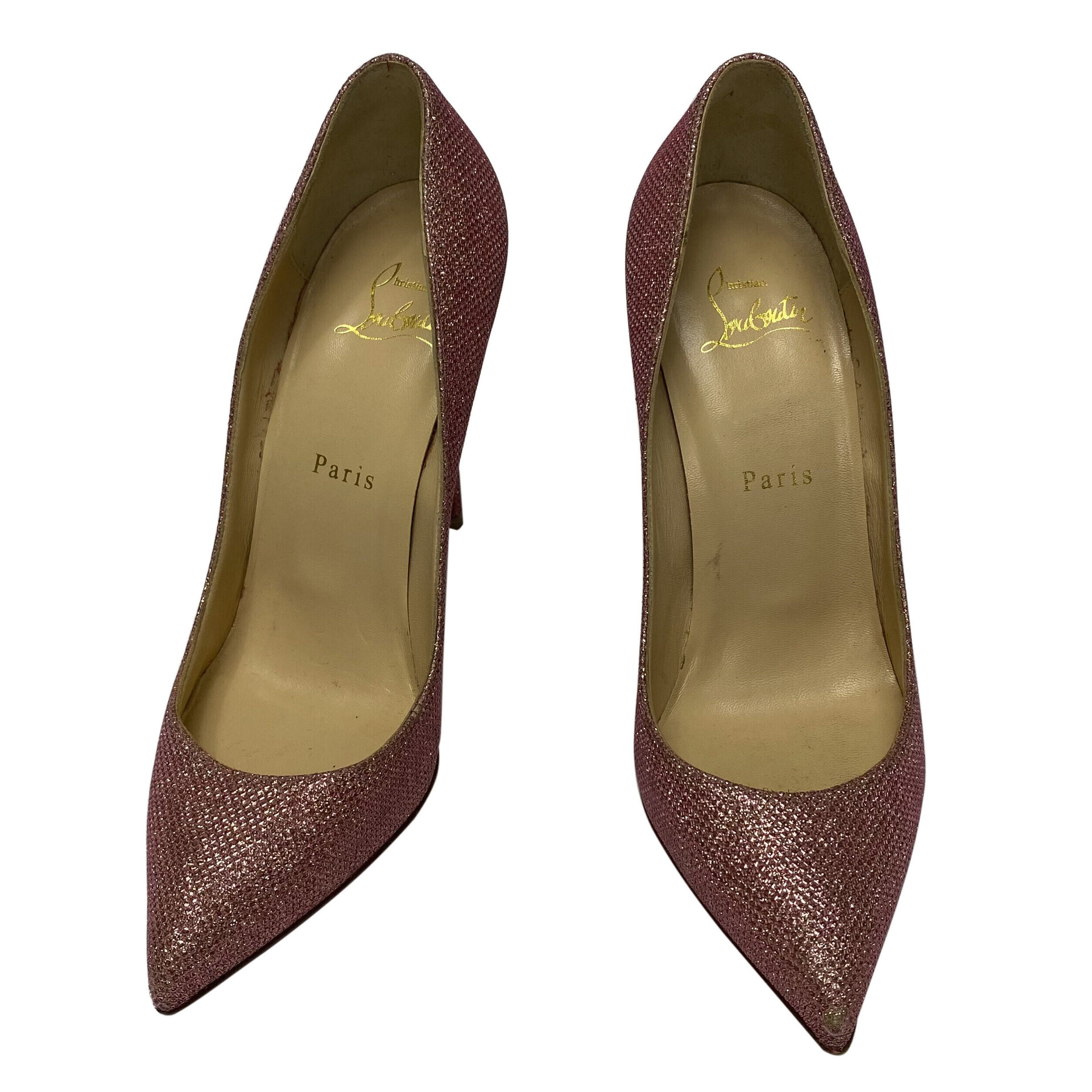 Scarpin Christian Louboutin Rosa Brilho