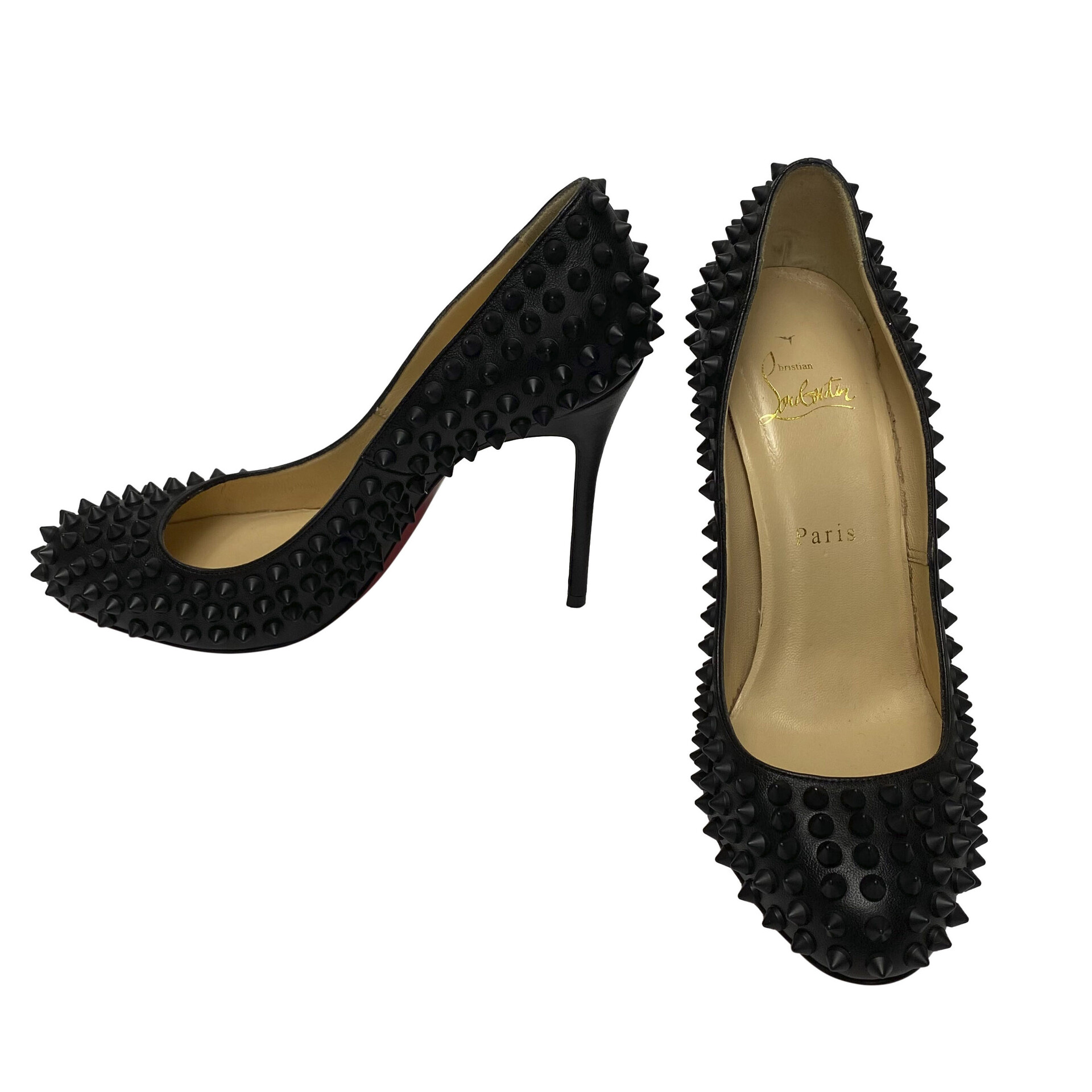 Scarpin Christian Louboutin Preto Spikes