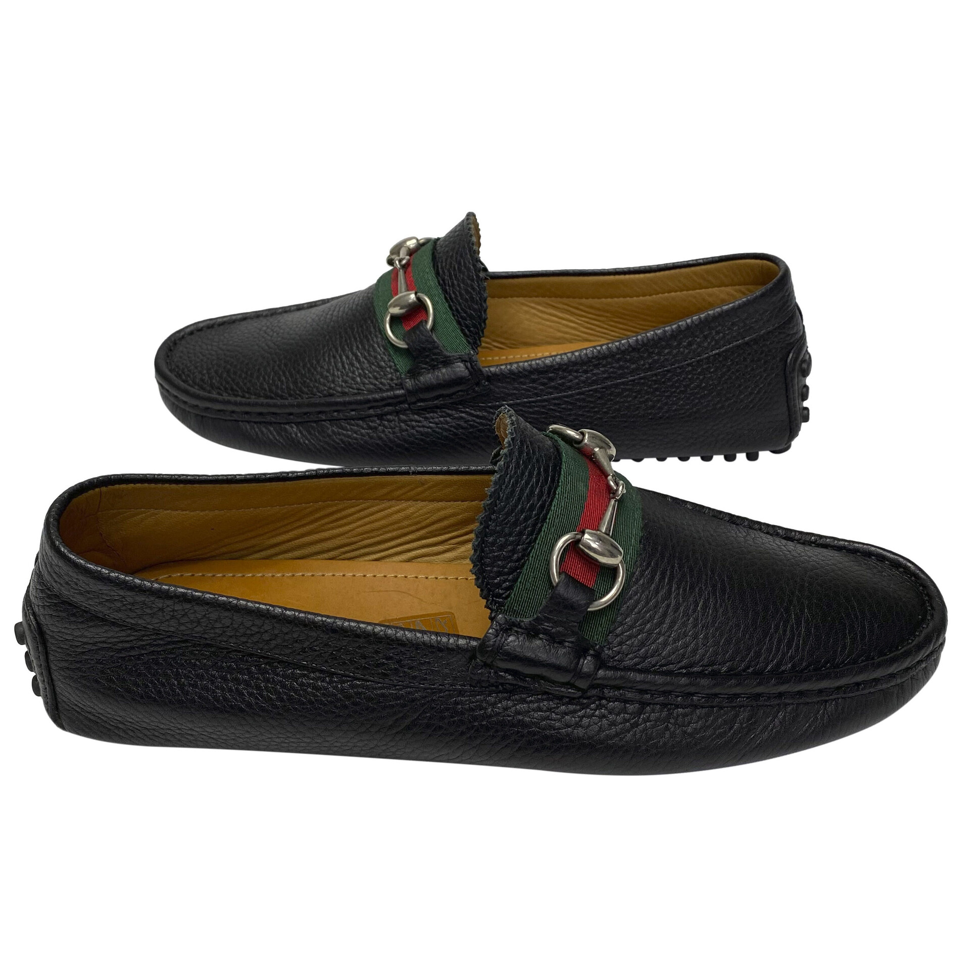 Mocassim Gucci Preto com Faixa Web