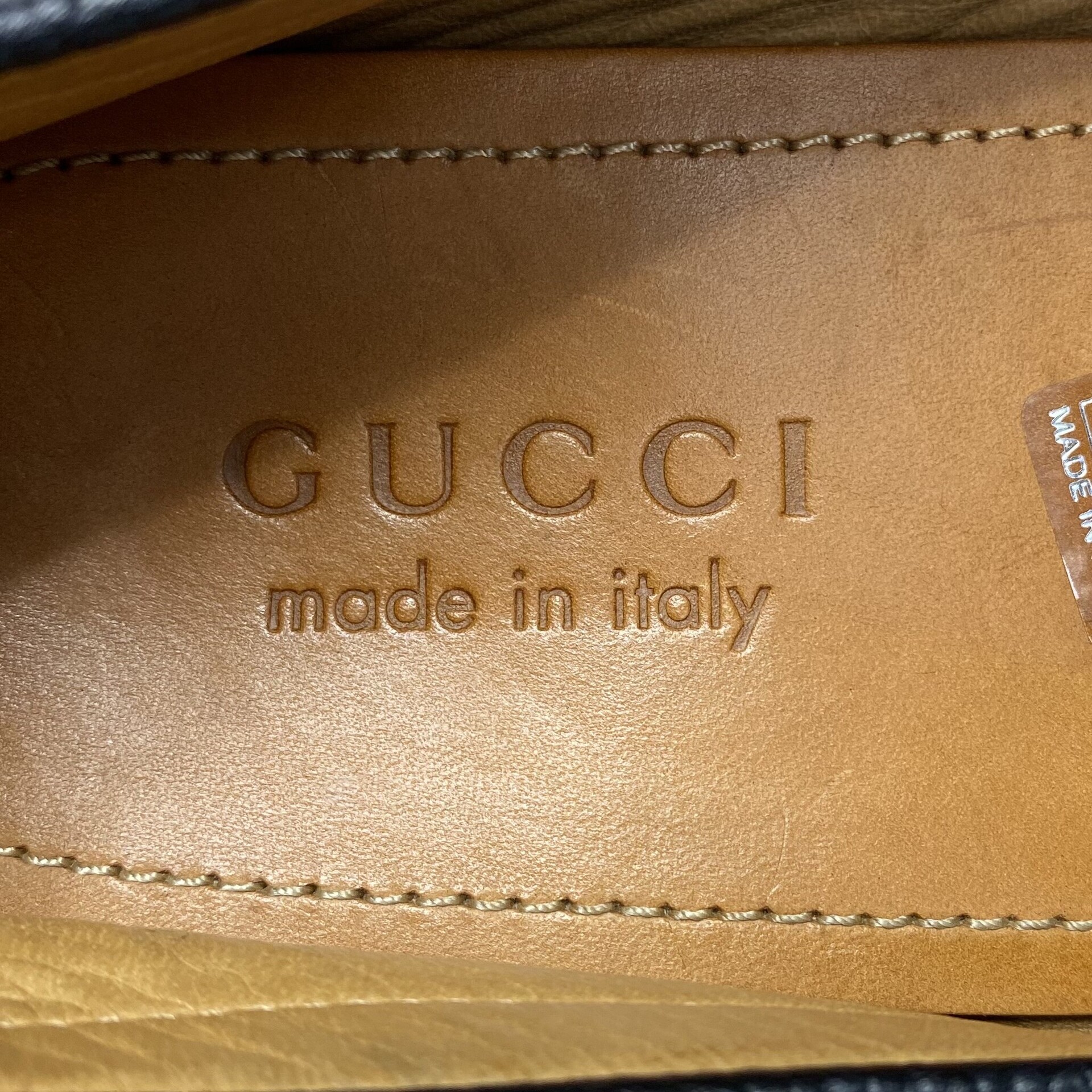 Mocassim Gucci Preto com Faixa Web