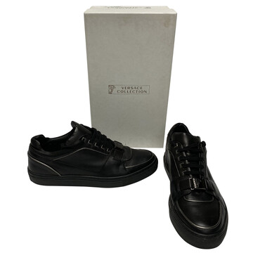 Tênis Versace Couro Preto