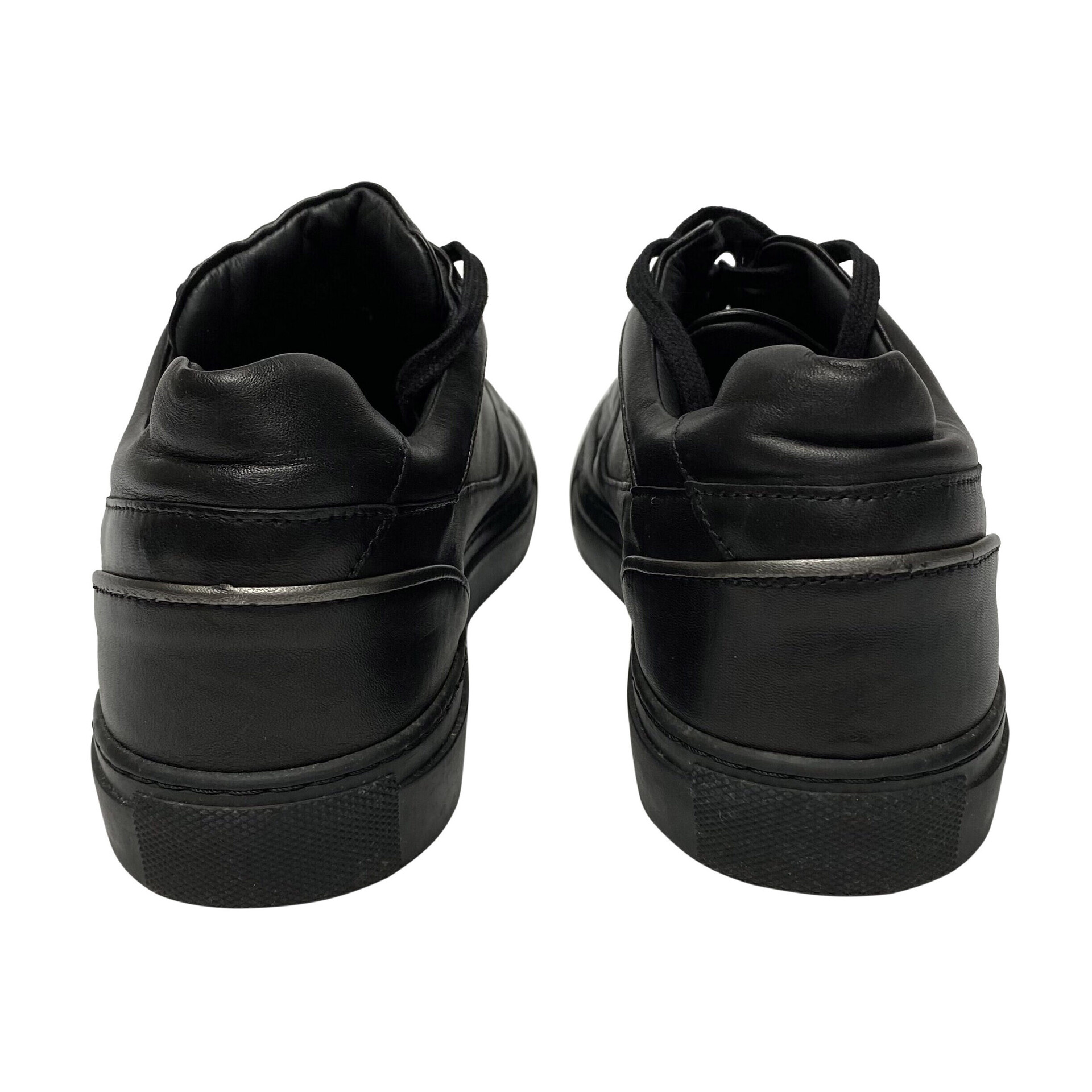 Tênis Versace Couro Preto