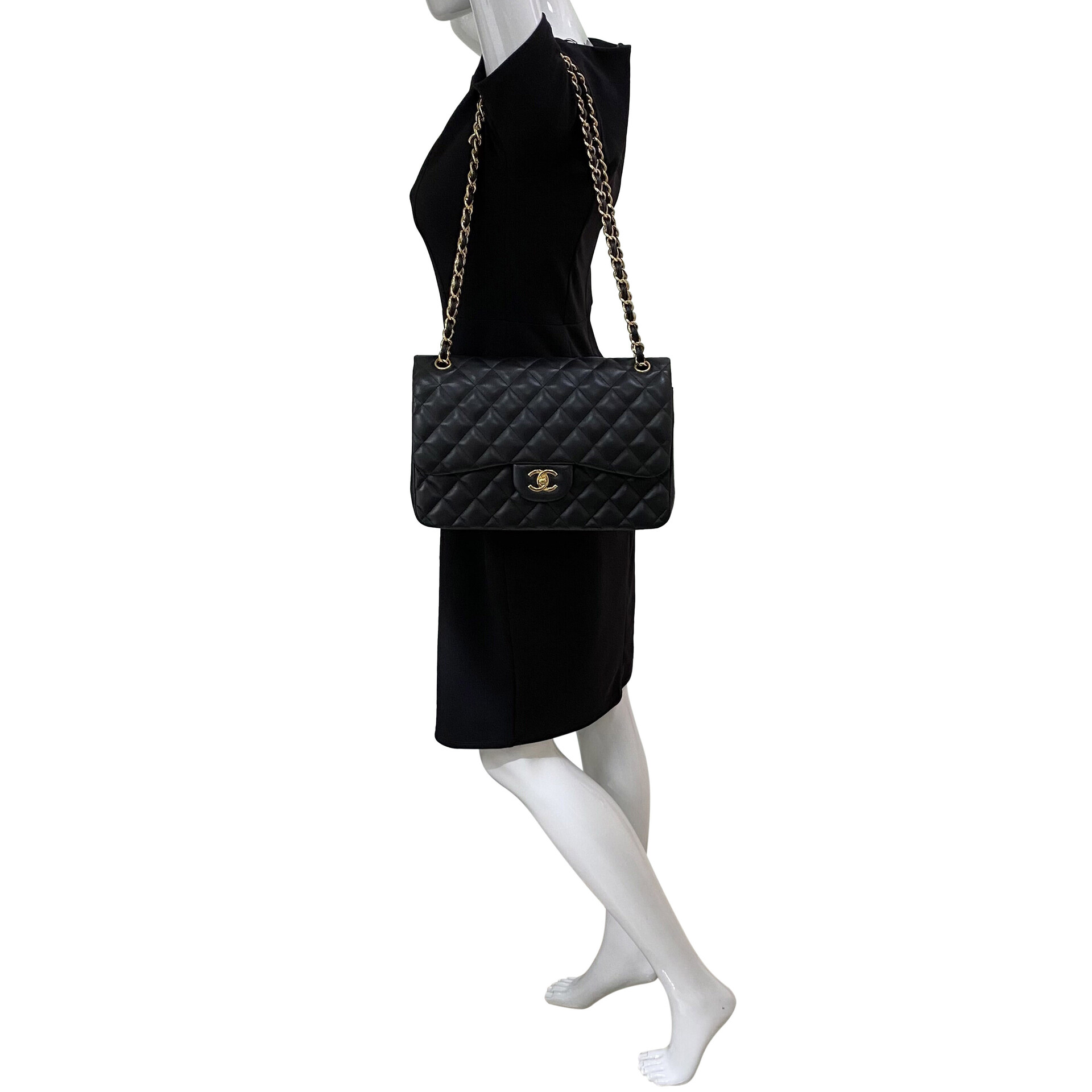 Bolsa Chanel Double Flap Jumbo Lambskin