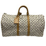 Mala Louis Vuitton Keepall 55 Bandoulière Damier Azur