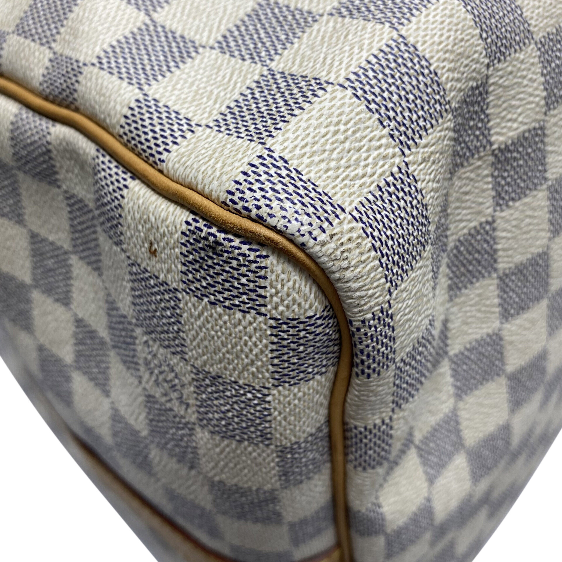 Mala Louis Vuitton Keepall 55 Bandoulière Damier Azur