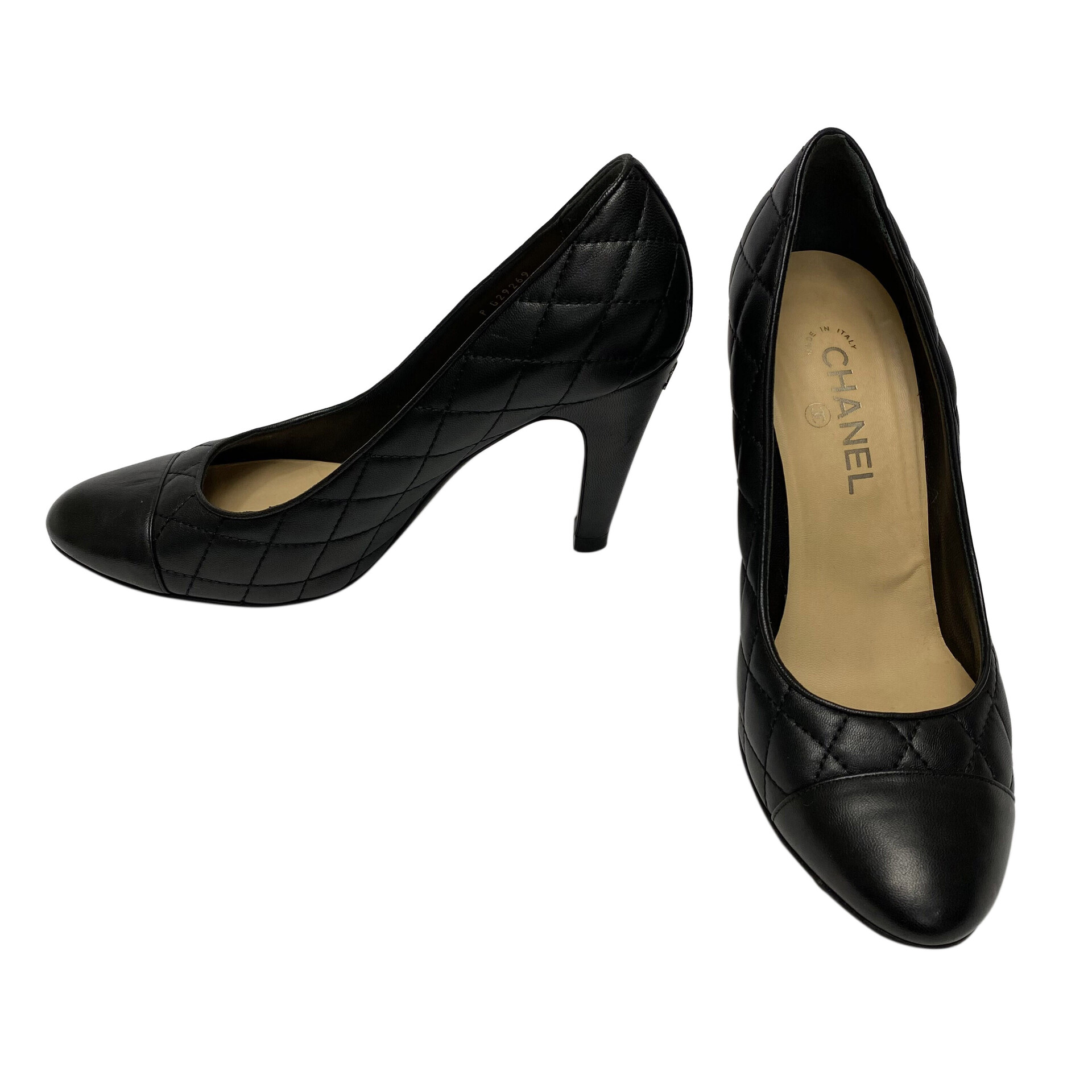 Sapato Chanel Matelassê Preto