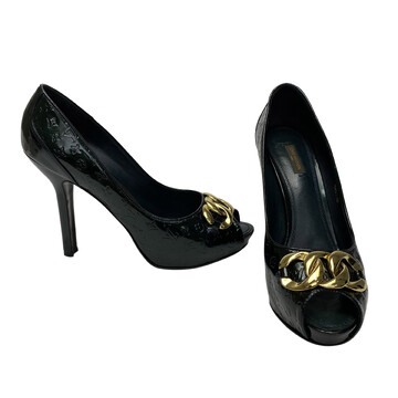 Peep Toe  Louis Vuitton Verniz Verde