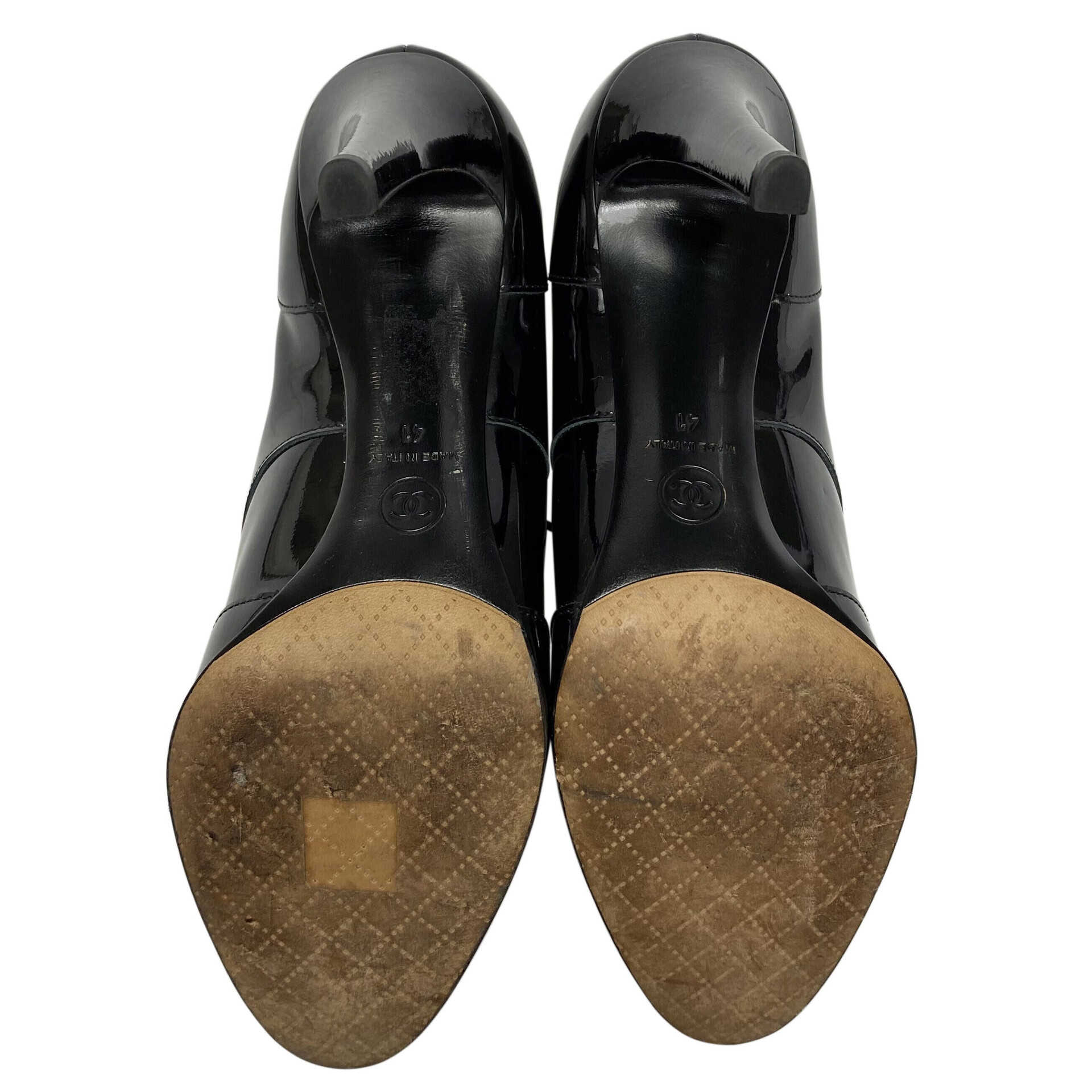 Sapato Chanel Verniz Preto