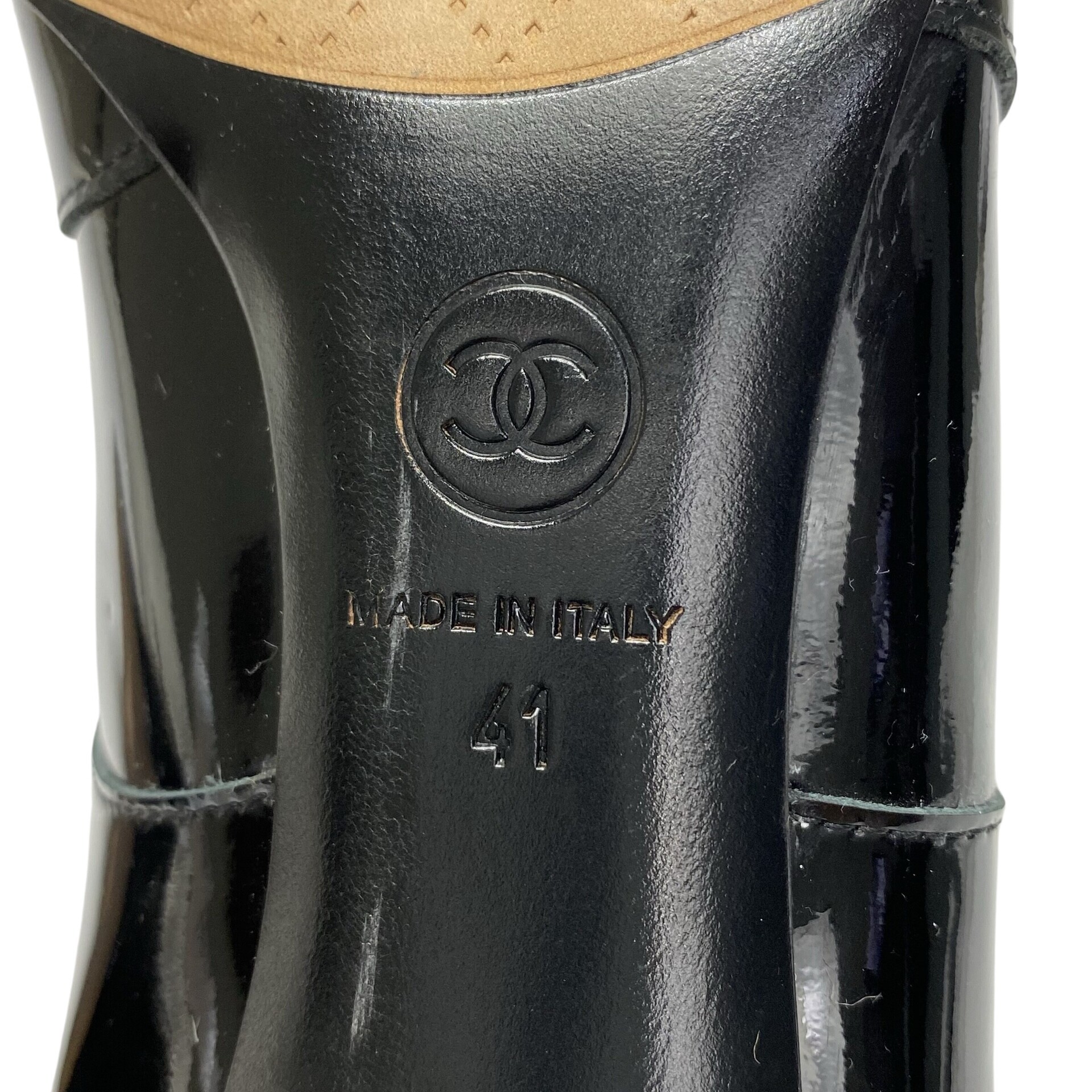 Sapato Chanel Verniz Preto