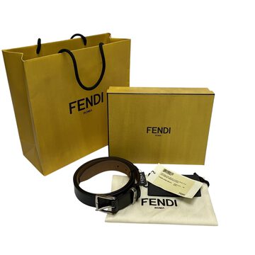 Cinto Fendi Couro Preto