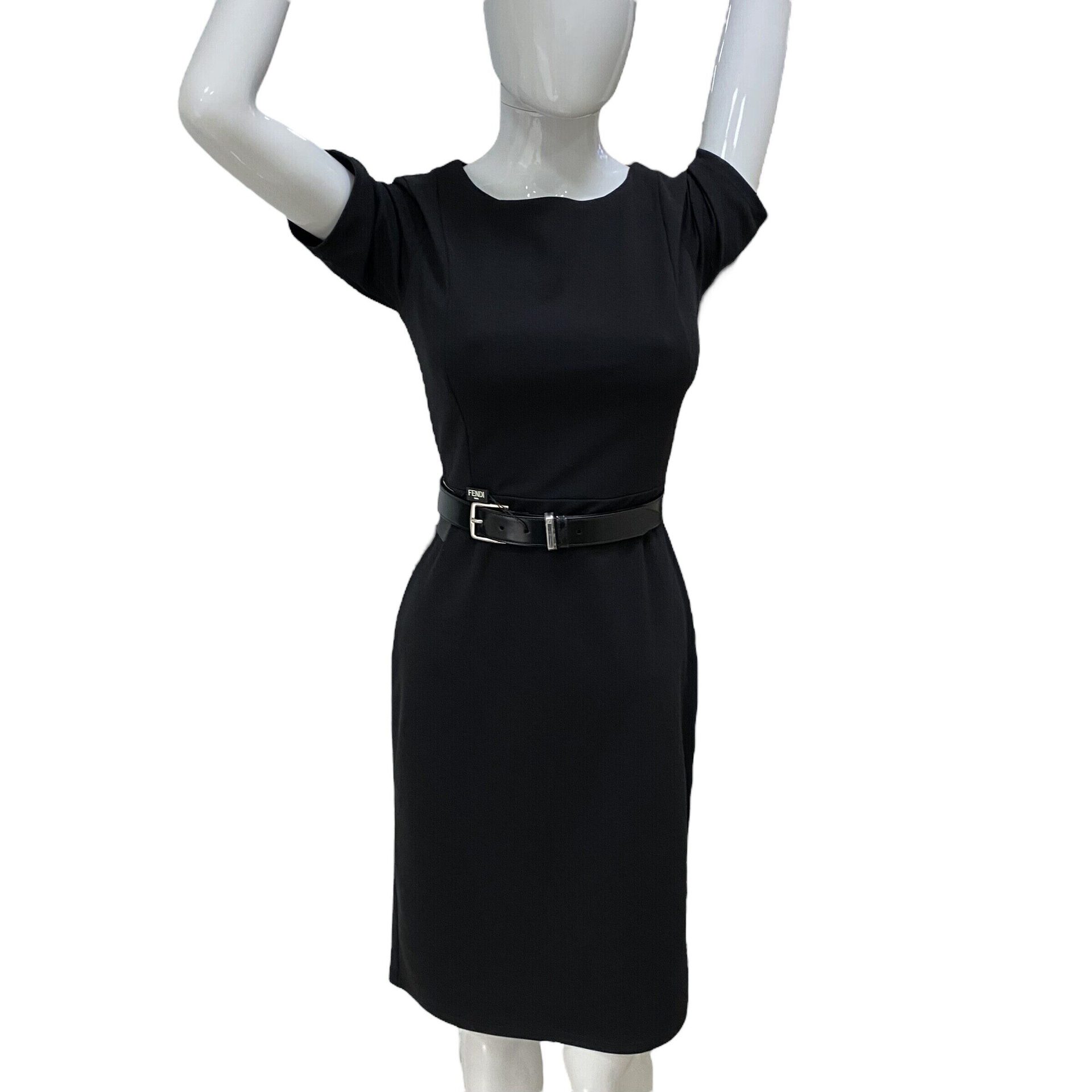 Cinto Fendi Couro Preto