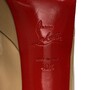 Scarpin Christian Louboutin Bianca 120 Verniz Bege