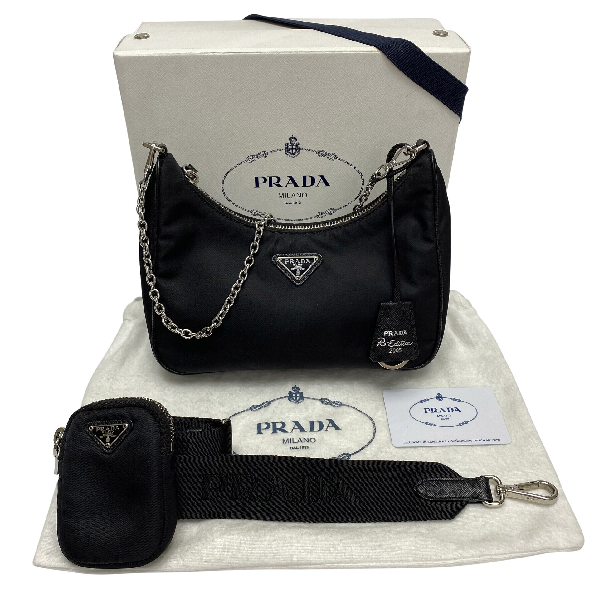 Bolsa Prada Re-Edition 2005 Preta