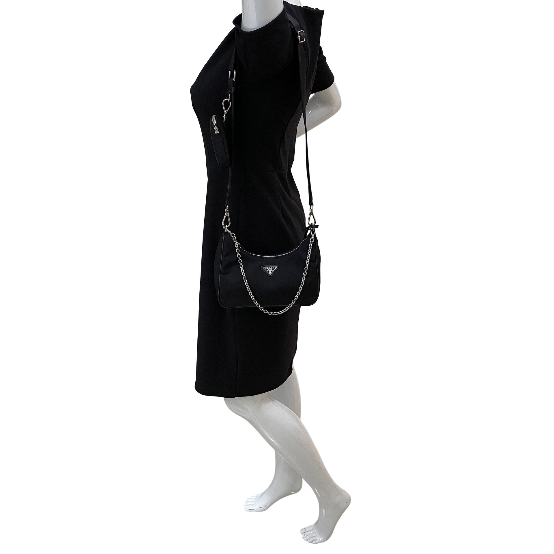 Bolsa Prada Re-Edition 2005 Preta