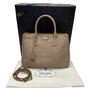 Bolsa Prada Galleria Couro Saffiano Nude