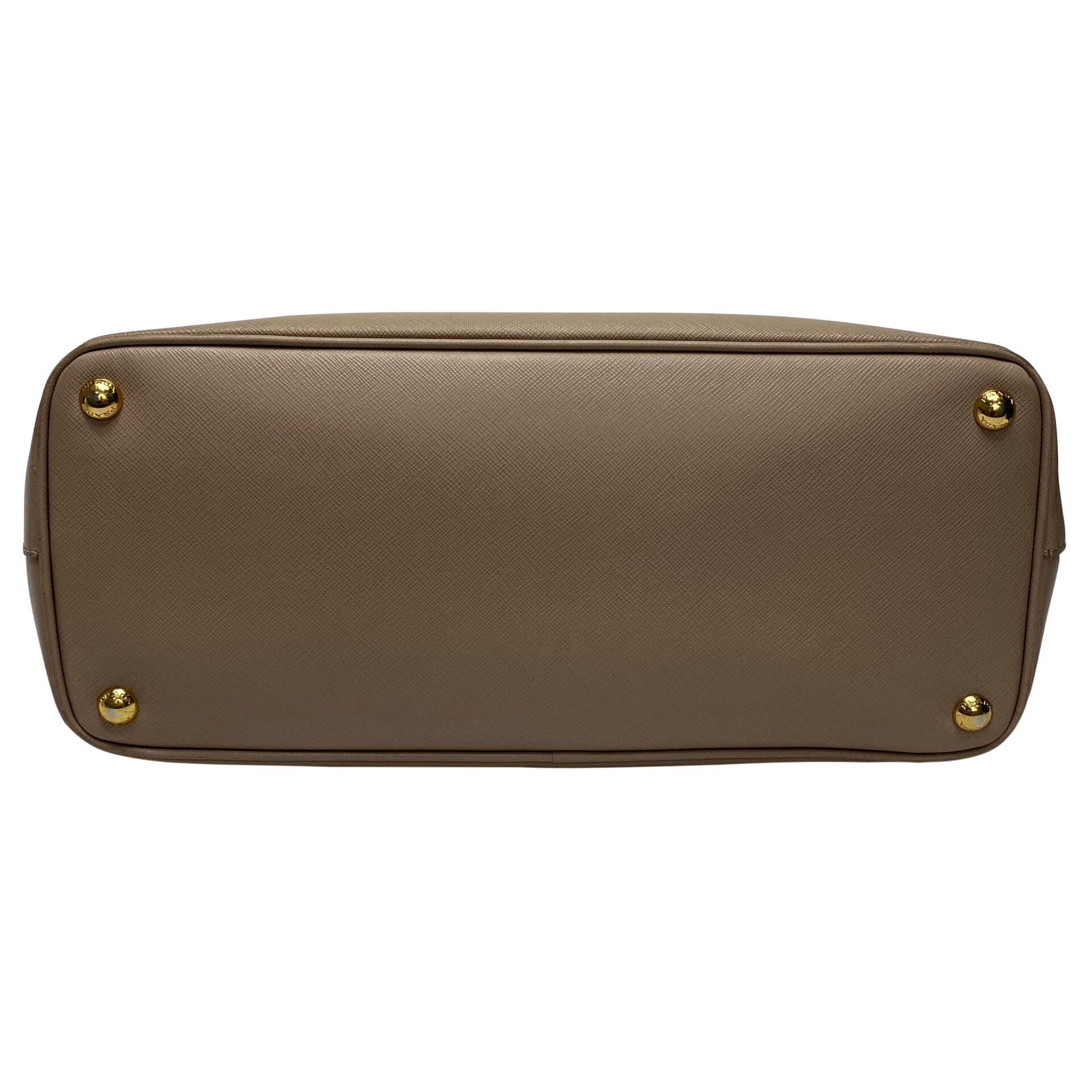 Bolsa Prada Galleria Couro Saffiano Nude