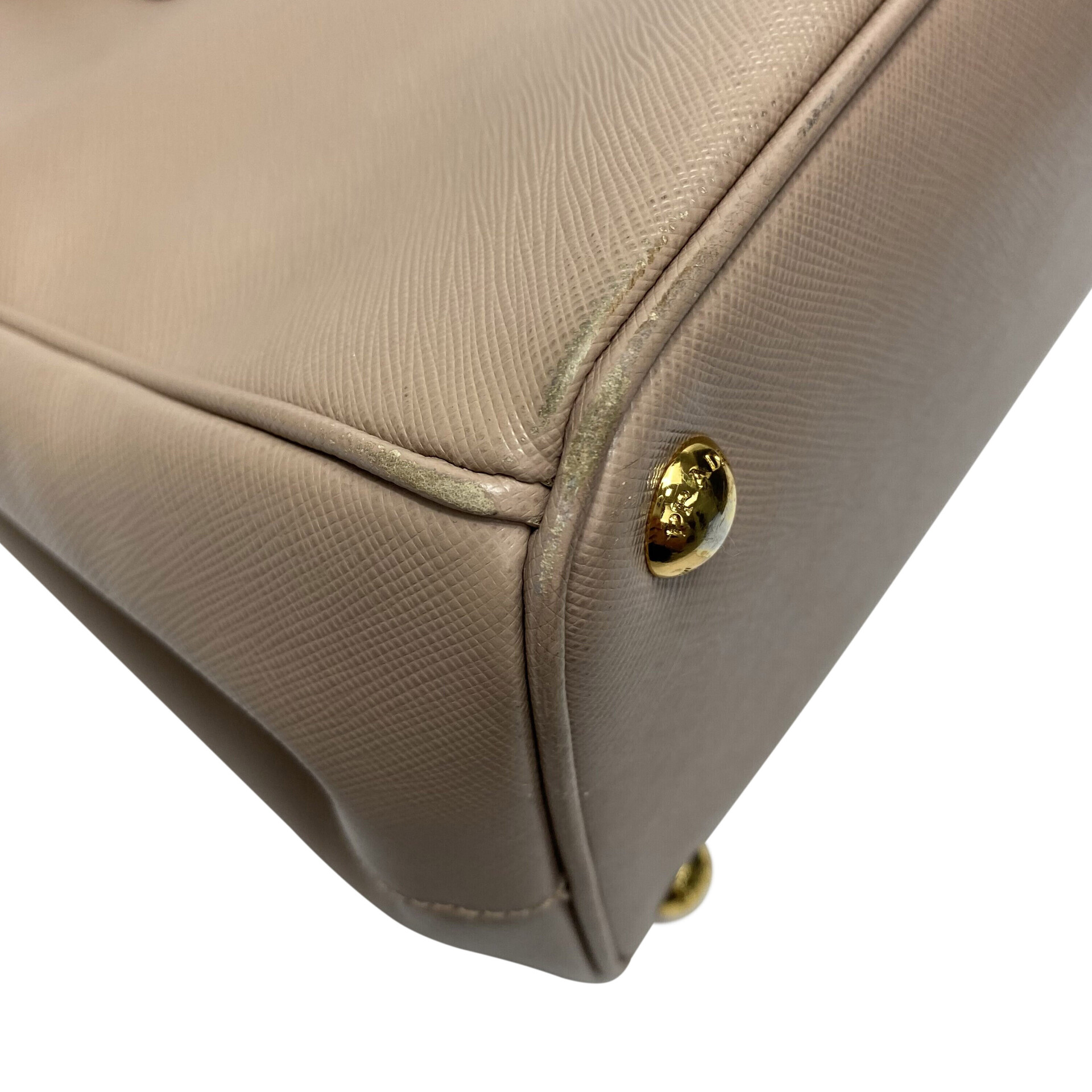 Bolsa Prada Galleria Couro Saffiano Nude