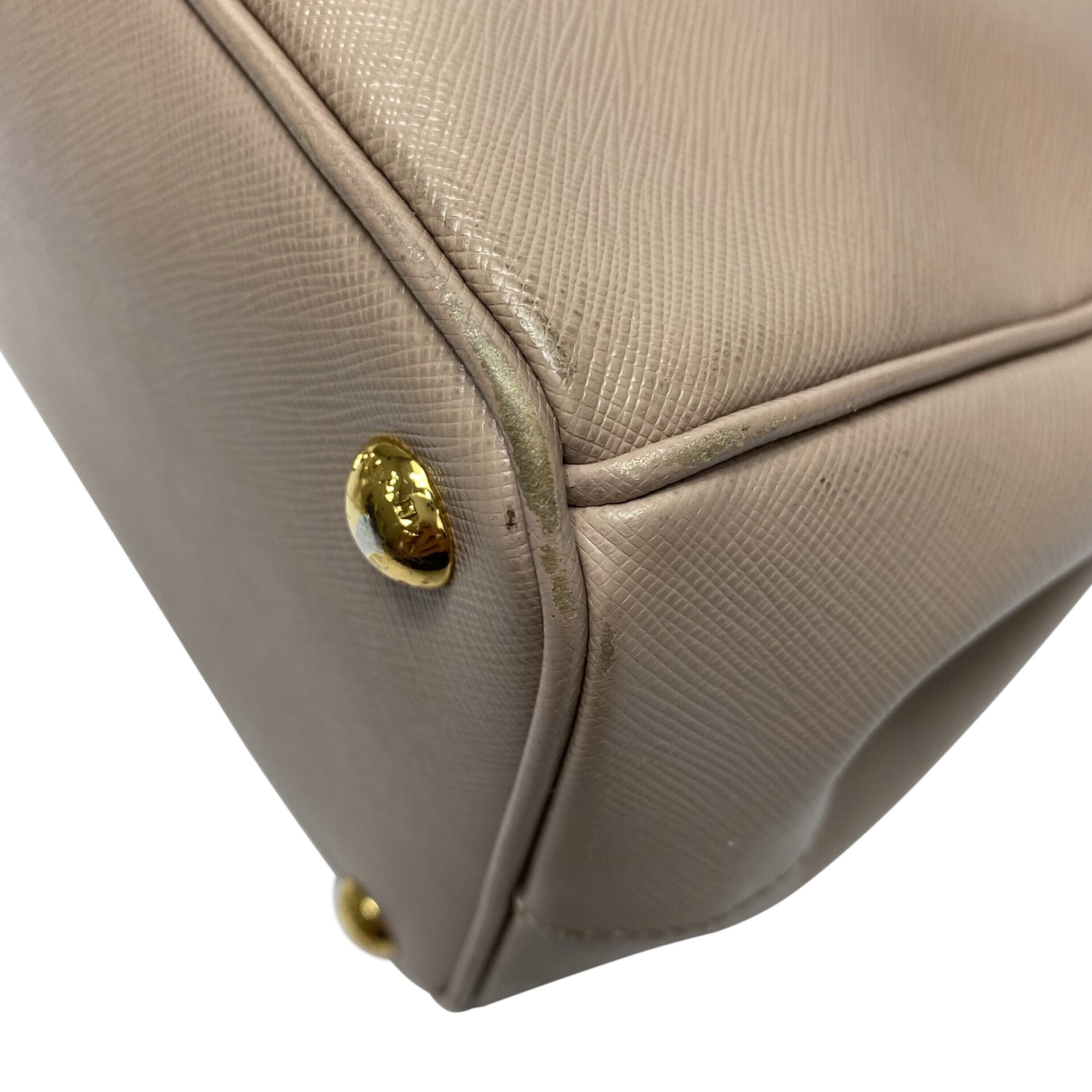 Bolsa Prada Galleria Couro Saffiano Nude