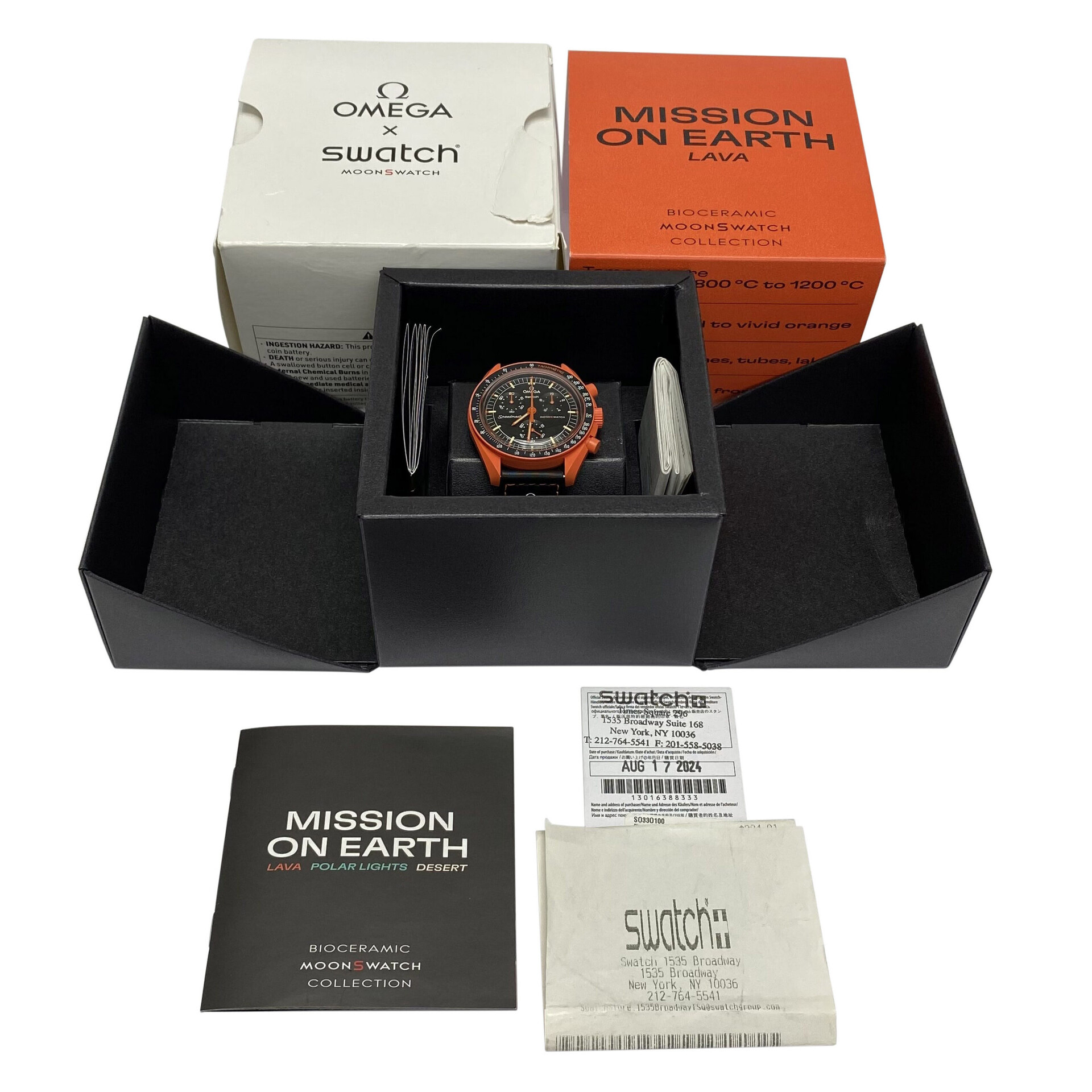 Relógio Swatch X Omega Mission On Earth