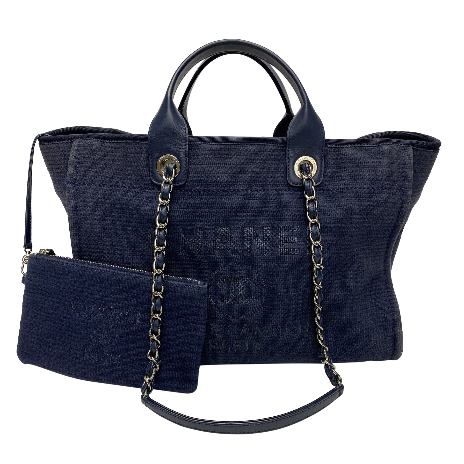 Bolsa Chanel Deauville Azul Marinho