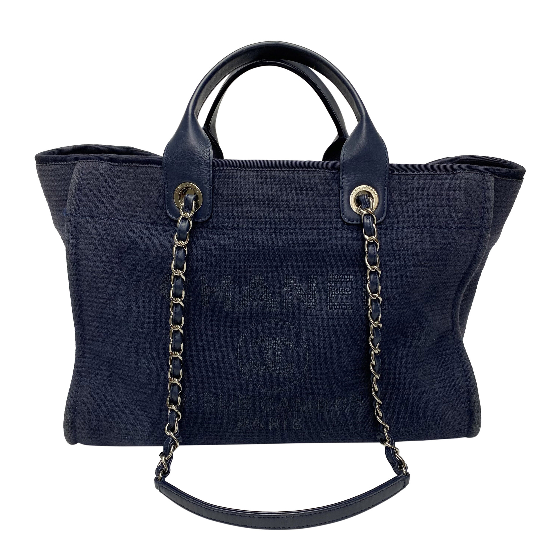 Bolsa Chanel Deauville Azul Marinho