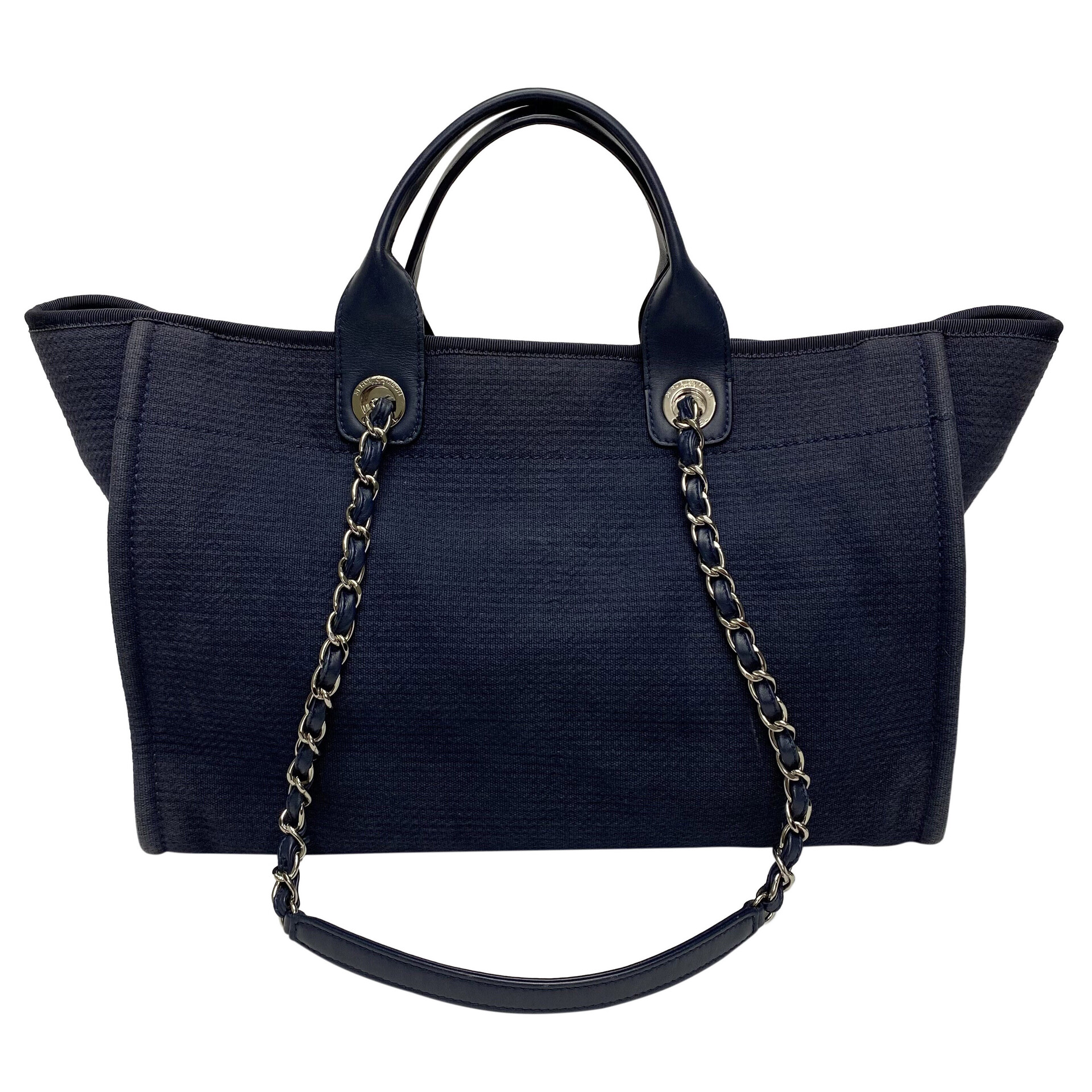 Bolsa Chanel Deauville Azul Marinho