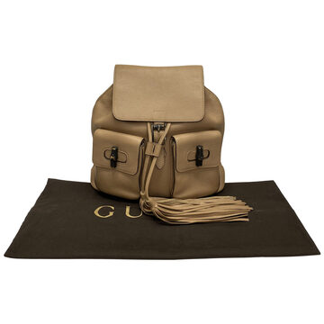 Mochila Gucci Bamboo Bege