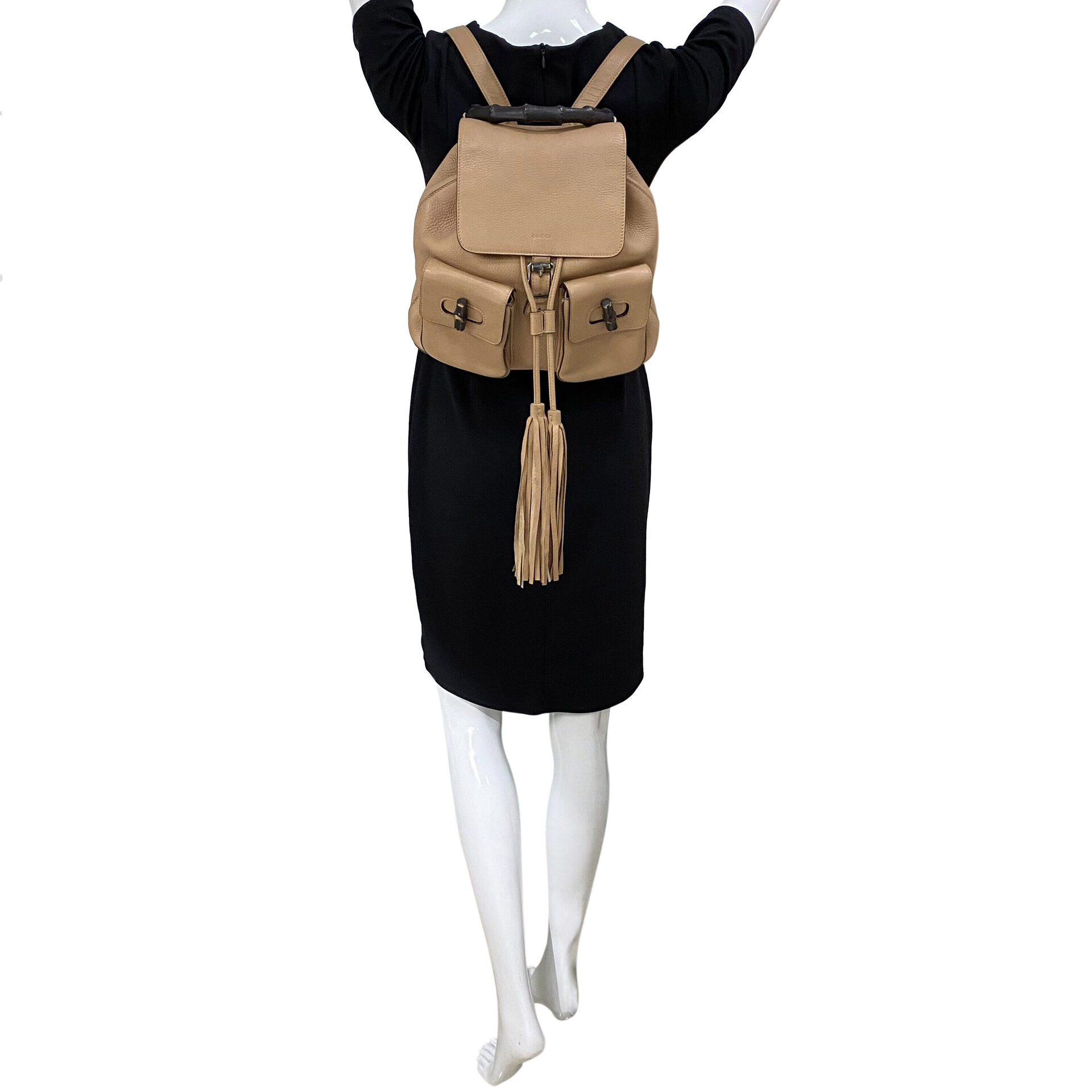 Mochila Gucci Bamboo Bege