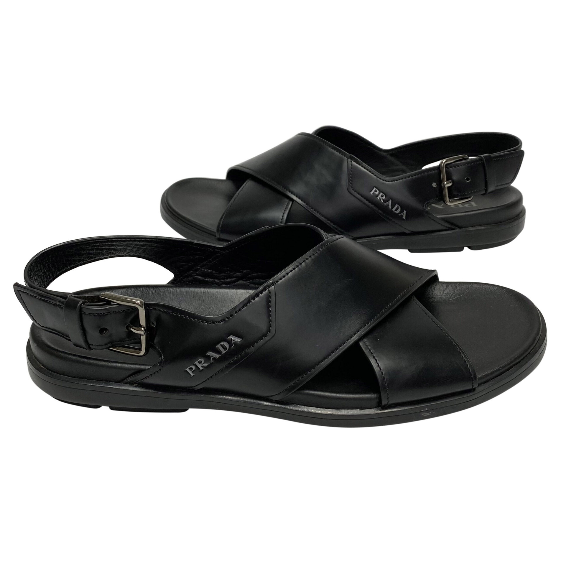 Sandália Prada Masculina Preta