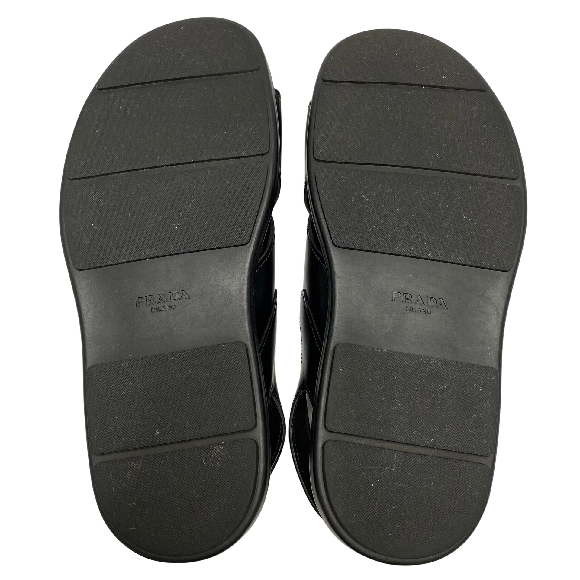 Sandália Prada Masculina Preta