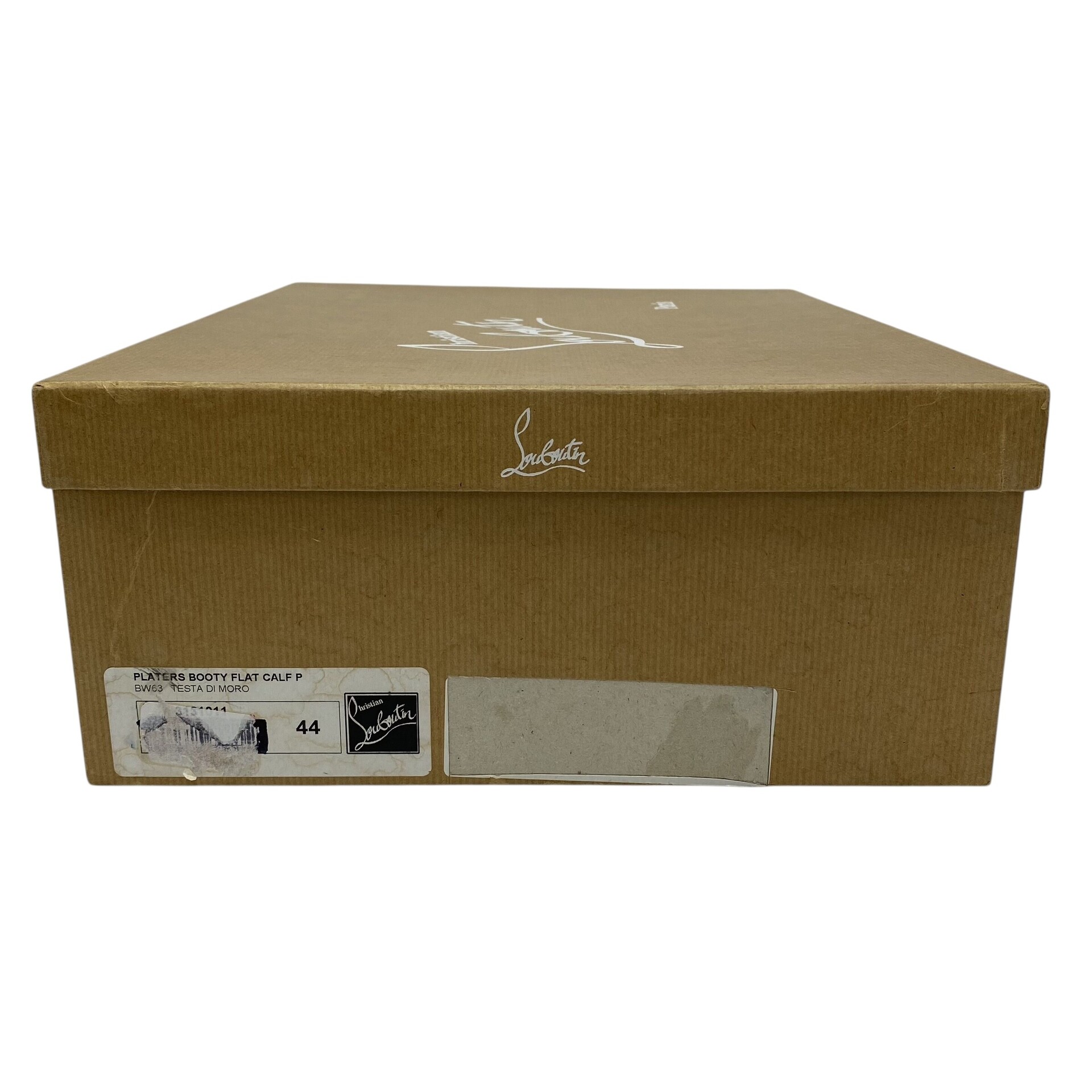 Bota Christian Louboutin Couro Marrom