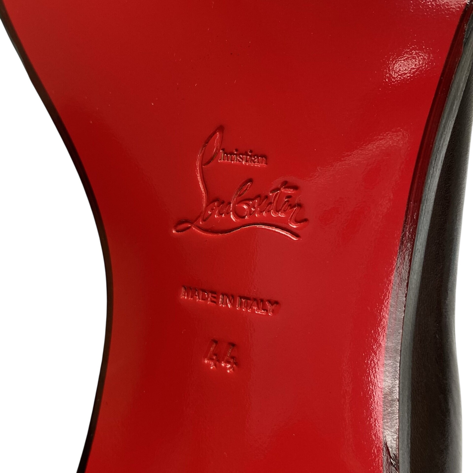 Bota Christian Louboutin Couro Marrom