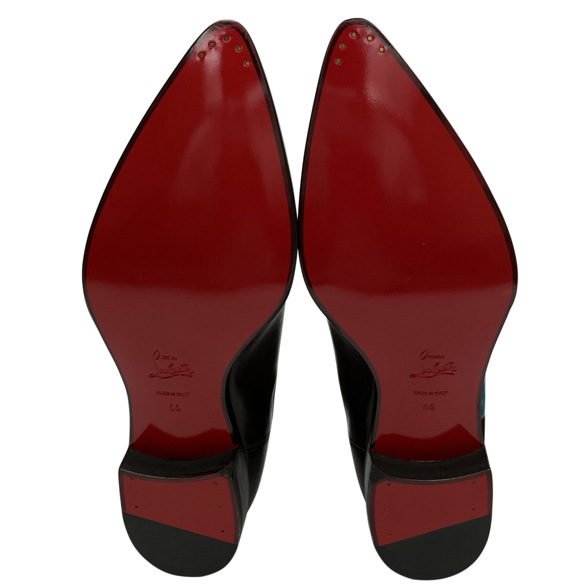 Bota Christian Louboutin Couro Marrom