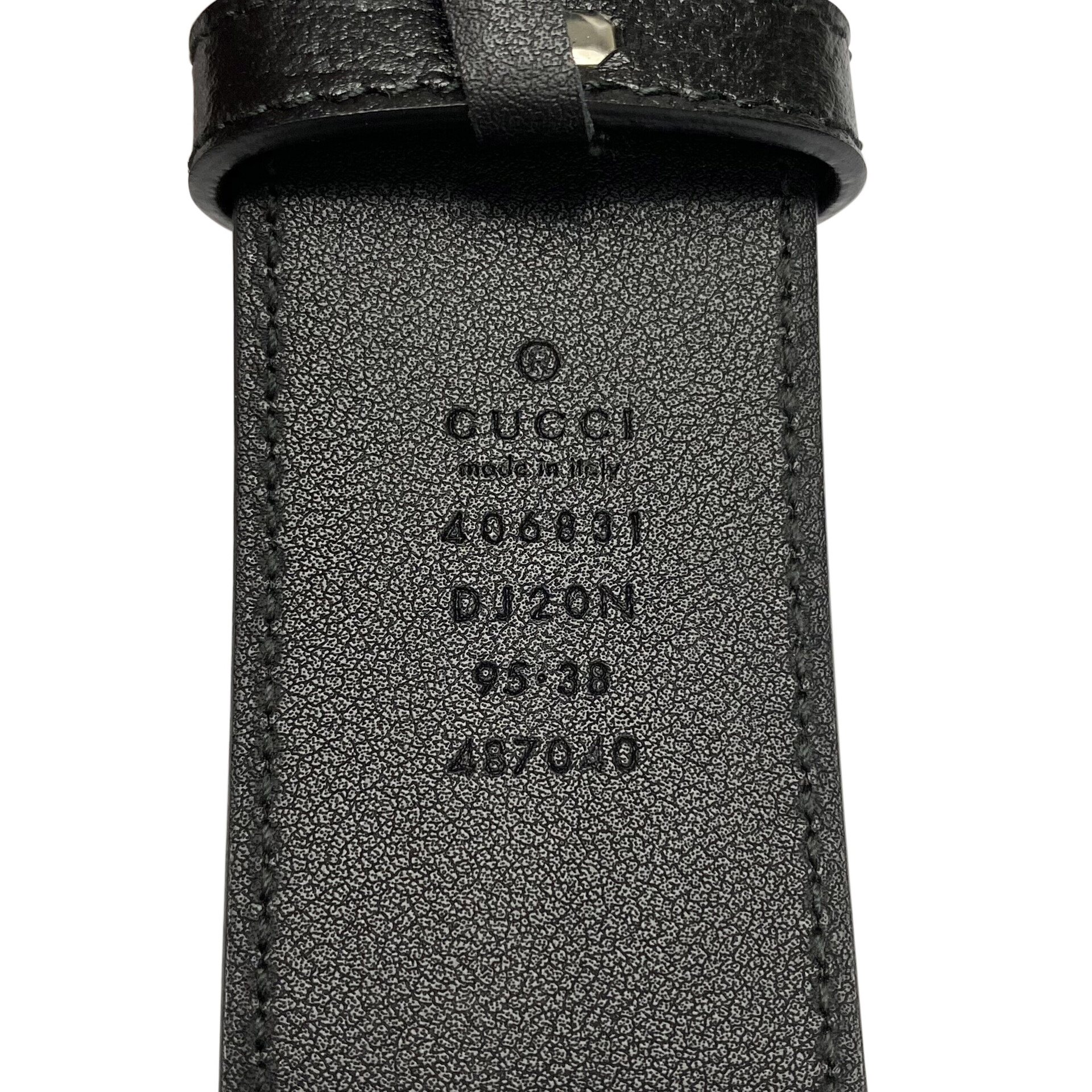 Cinto Gucci GG Couro Preto