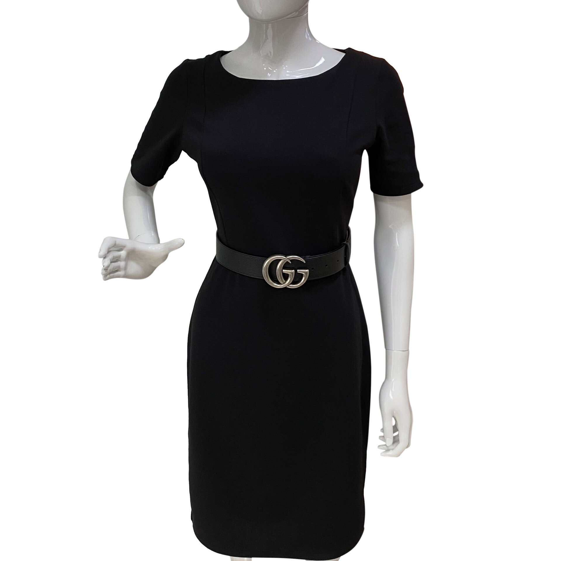 Cinto Gucci GG Couro Preto