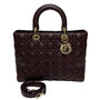 Bolsa Christian Dior Lady Dior Vinho