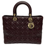 Bolsa Christian Dior Lady Dior Vinho