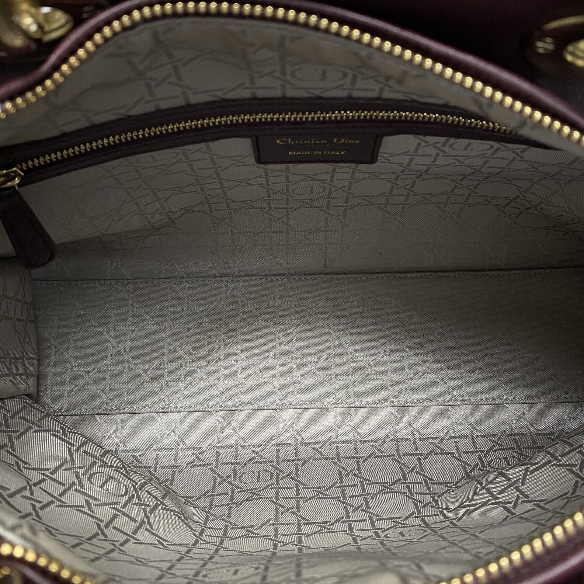 Bolsa Christian Dior Lady Dior Vinho