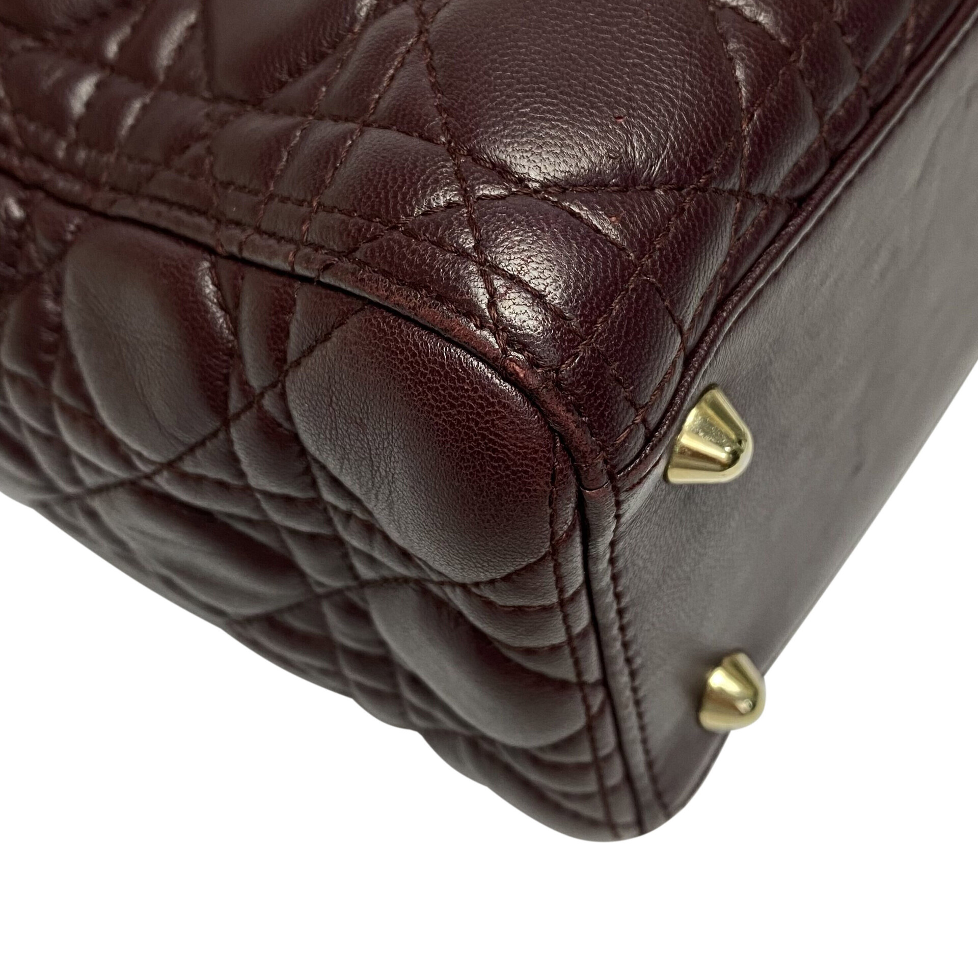 Bolsa Christian Dior Lady Dior Vinho