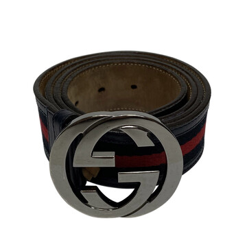 Cinto Gucci GG Azul e Vermelho