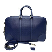 Mala de Mão Gucci Couro Azul