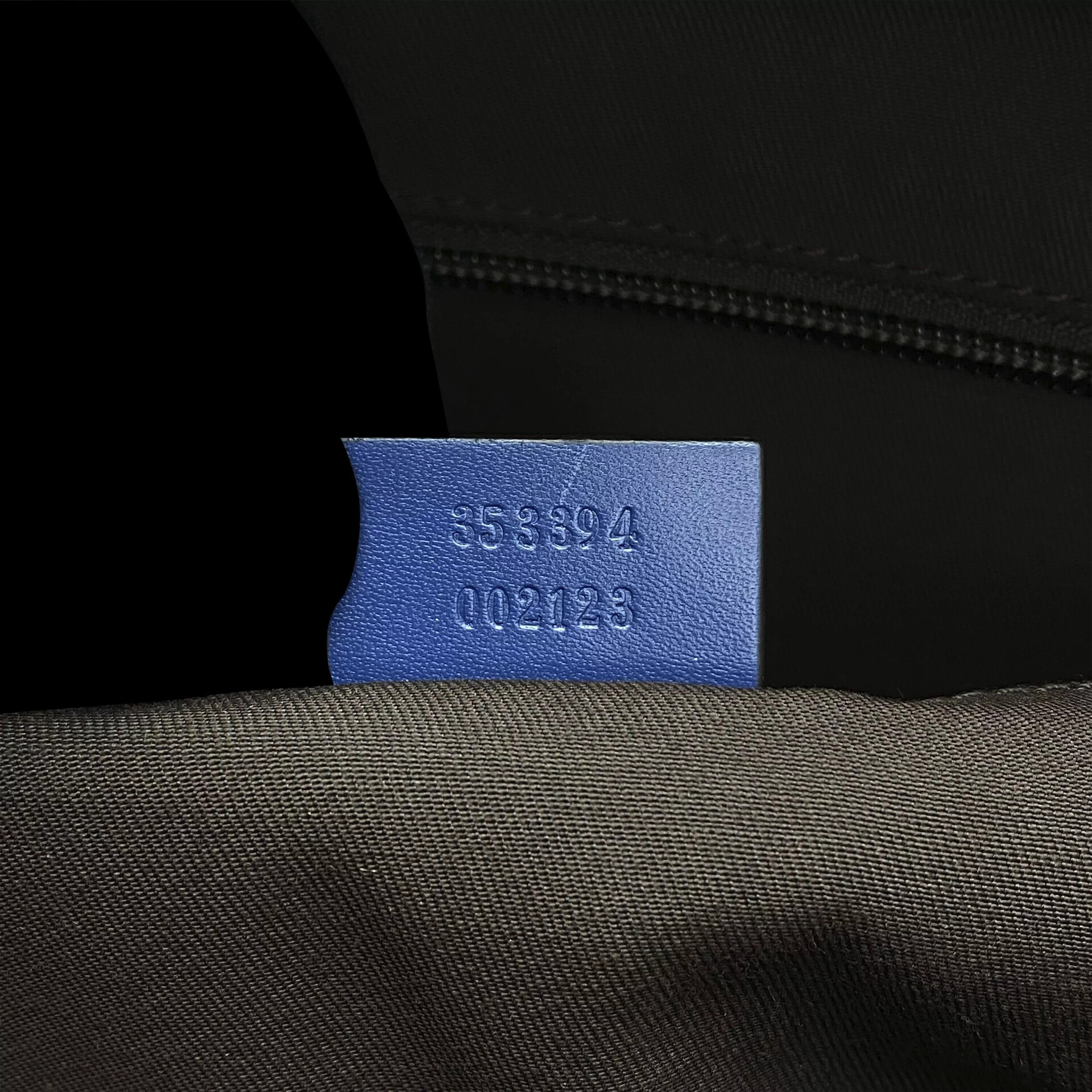 Mala de Mão Gucci Couro Azul