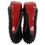 Peep Toe Christian Louboutin Spikes Preto