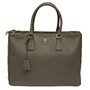 Bolsa Prada Galleria Saffiano Cinza