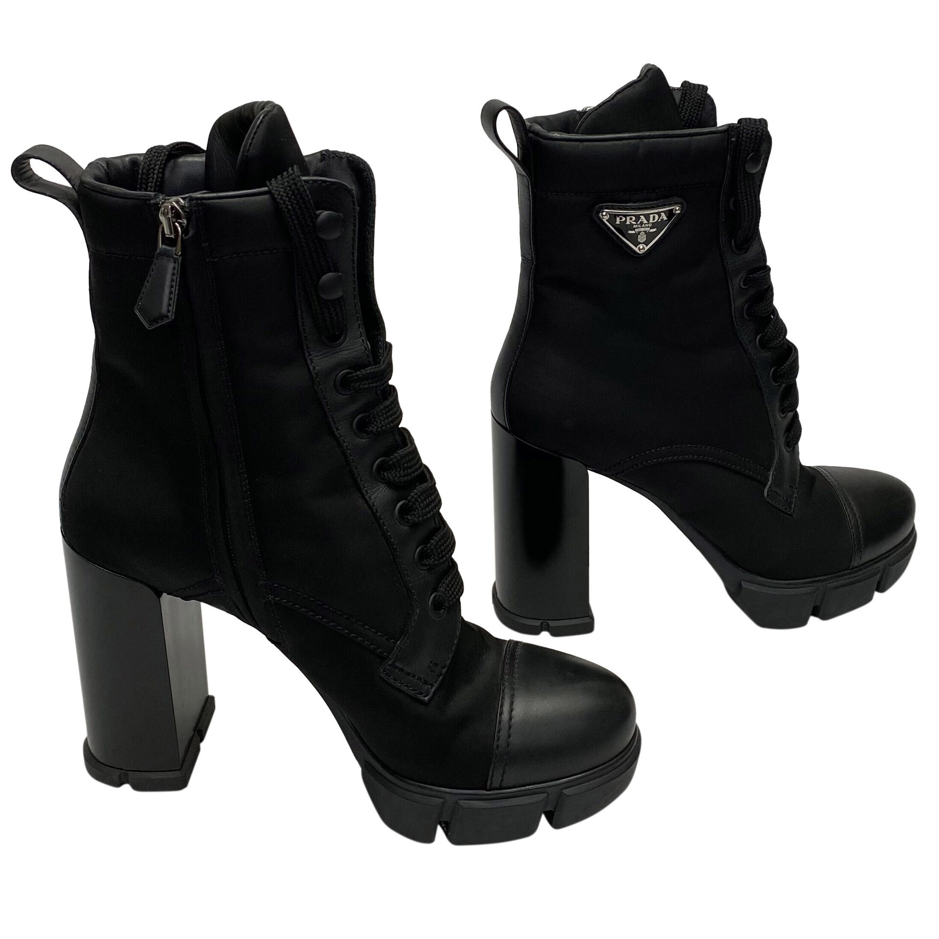Bota Prada Coturno Re-Nylon