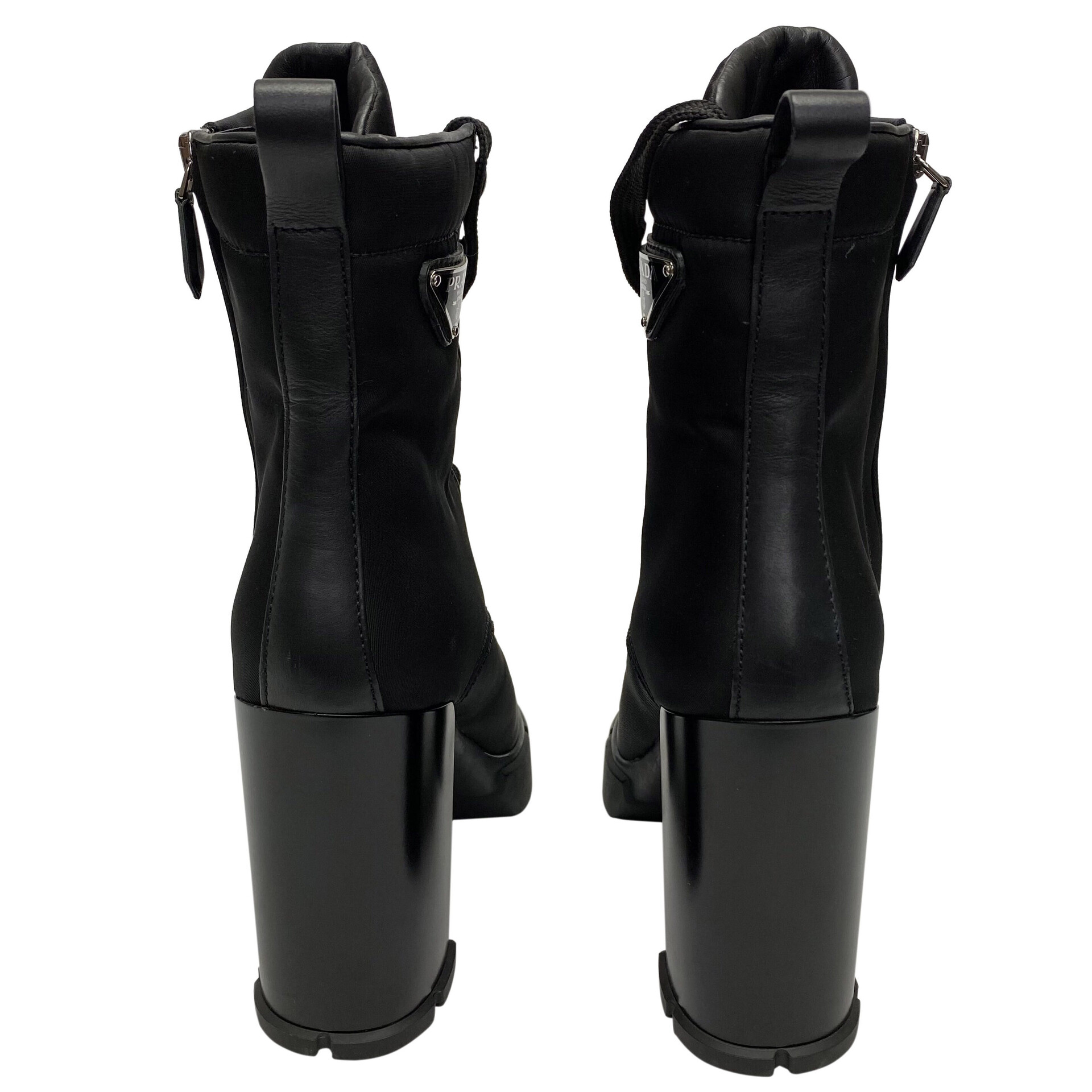 Bota Prada Coturno Re-Nylon