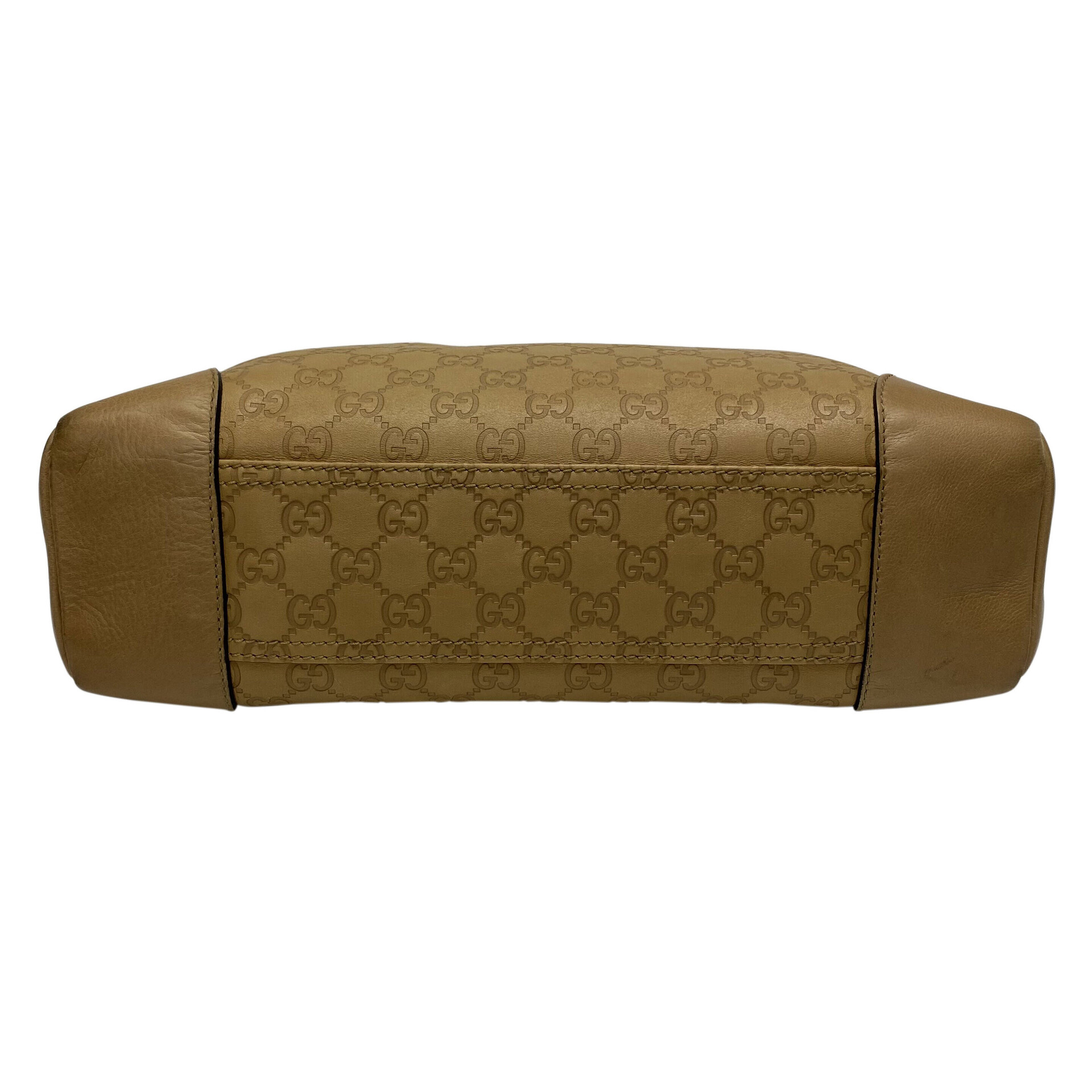 Bolsa Gucci Couro GG Monograma Bege