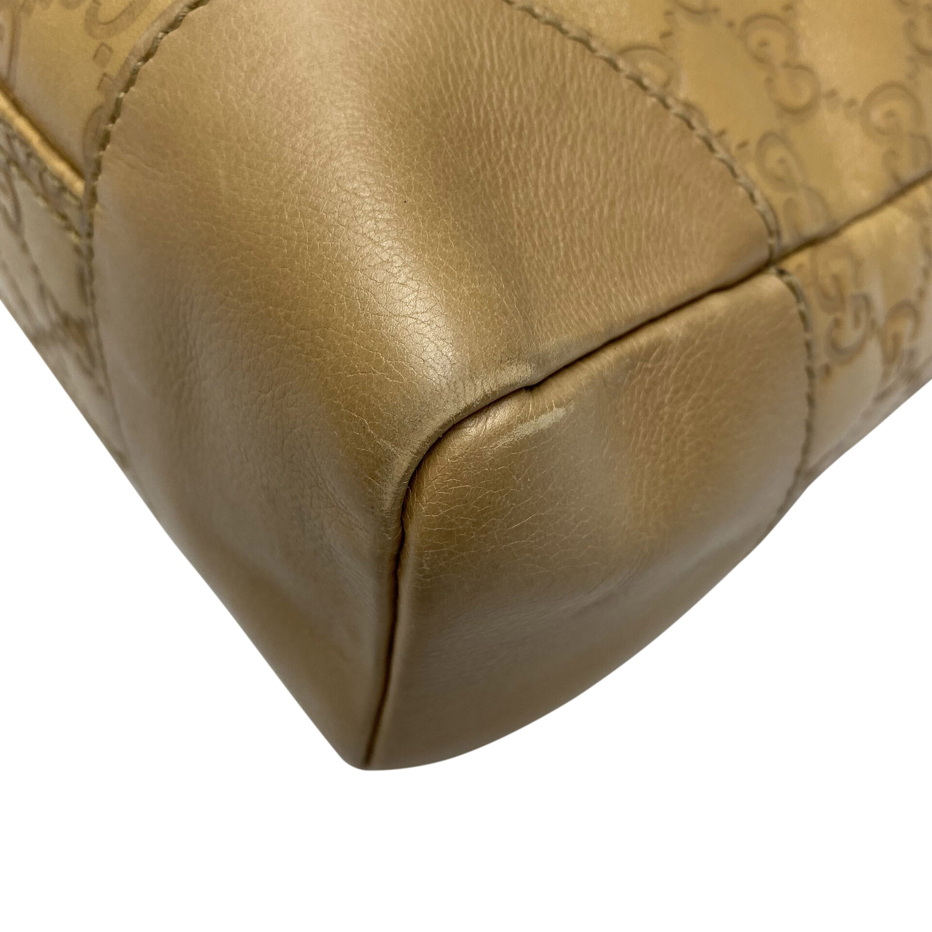 Bolsa Gucci Couro GG Monograma Bege