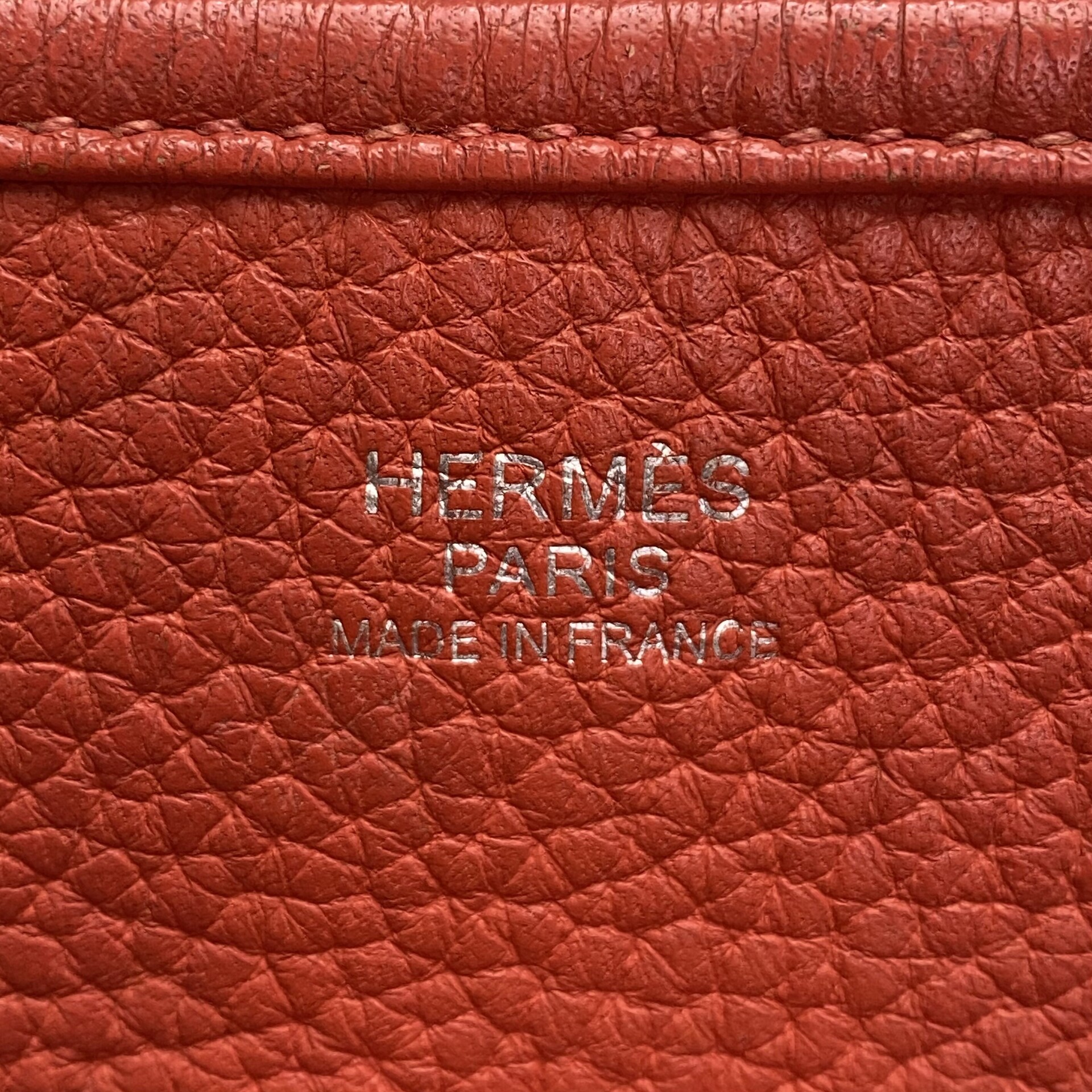 Bolsa Hermès Évelyne 29 Laranja